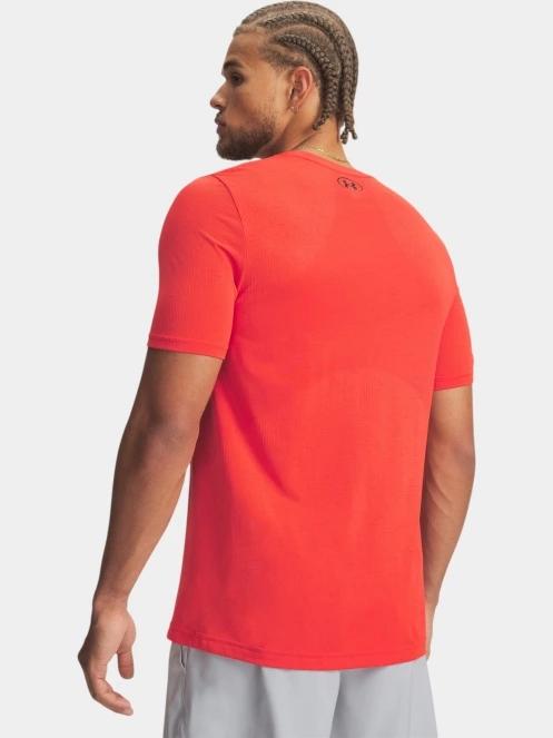 tricou pentru sport, cu maneci scurte pt. barbati Under Armour Vanish Seamless SS rosu 3