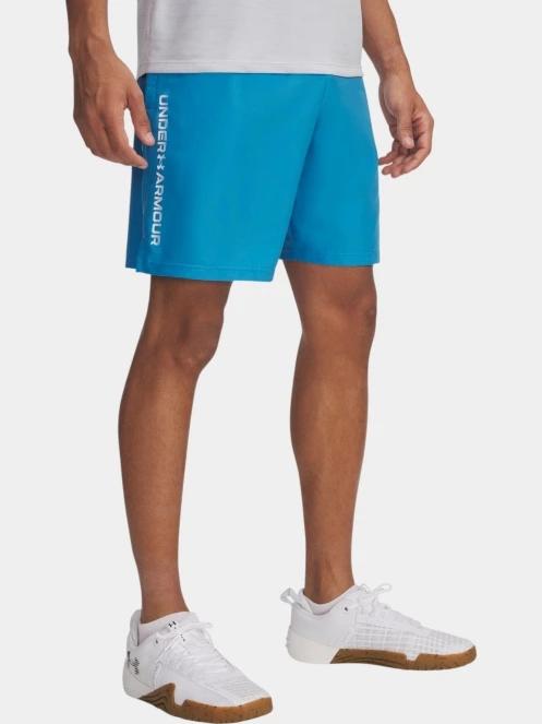 pantaloni scurti pentru sport pt. barbati Under Armour UA Tech Woven Wordmark Short albastru 2