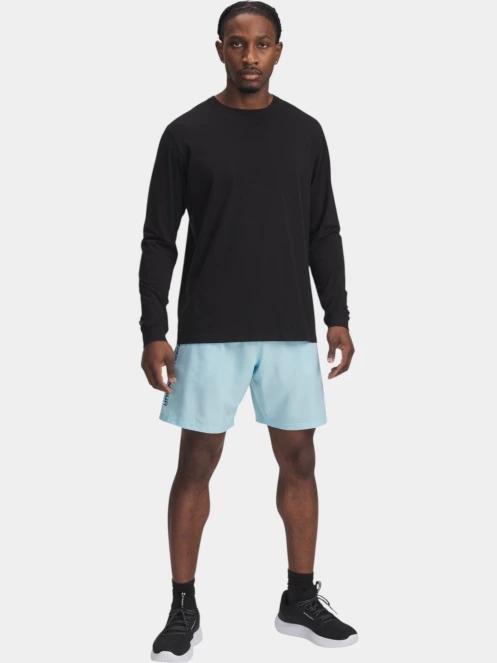pantaloni scurti pentru sport pt. barbati Under Armour UA Tech Woven Wordmark Short albastru deschis 4