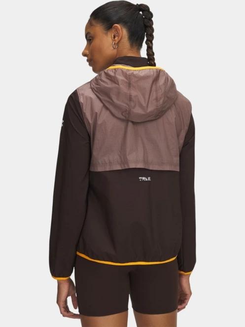 jacheta pentru alergare pt. femei Under Armour UA Trail Run Jacket maro 3