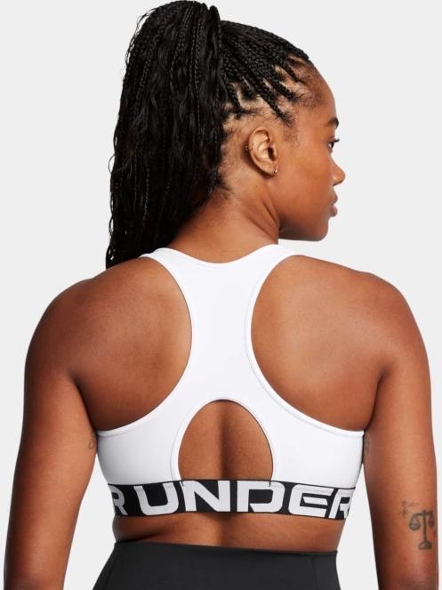 sutien pentru sport pt. femei Under Armour UA HG Mid Branded alb 3