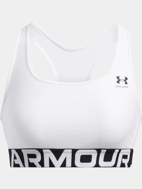 sutien pentru sport pt. femei Under Armour UA HG Mid Branded alb 4