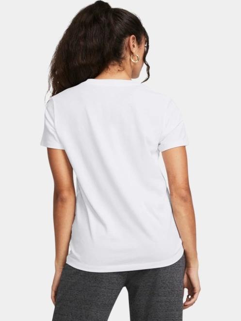 tricou cu maneci scurte pt. femei Under Armour UA Rival Core SS alb 3