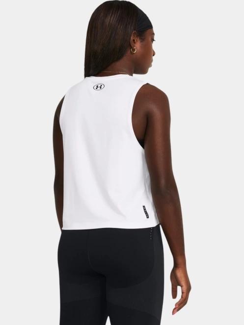 tricou de sport fara maneci pt. femei Under Armour Vanish Energy Crop Tank alb 3