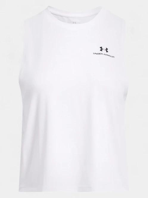 tricou de sport fara maneci pt. femei Under Armour Vanish Energy Crop Tank alb 4