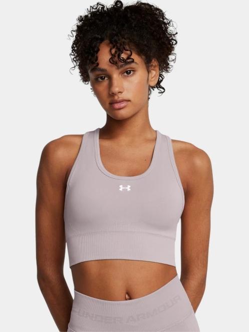 sutien pentru sport pt. femei Under Armour Vanish Seamless Mid Bra gri 2
