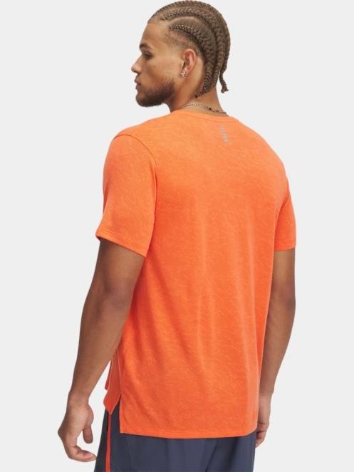 tricou pentru sport, cu maneci scurte pt. barbati Under Armour UA Launch Camo Shortsleeve rosu 3