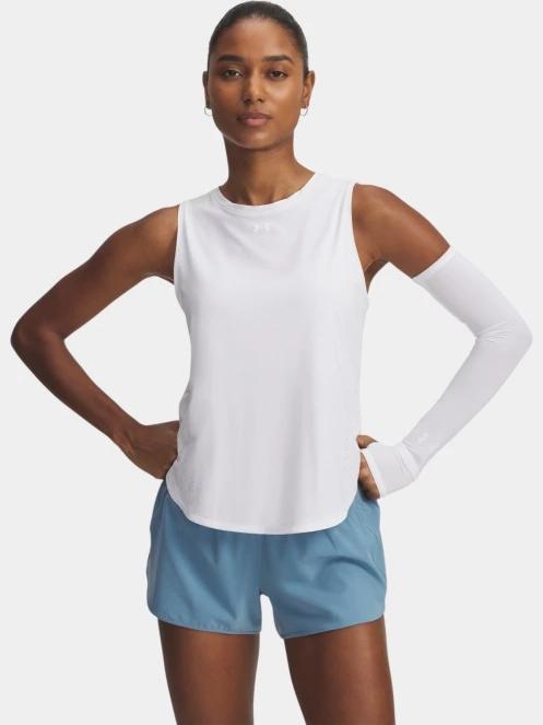 tricou de sport fara maneci pt. femei Under Armour UA Launch Elite Tank alb 2