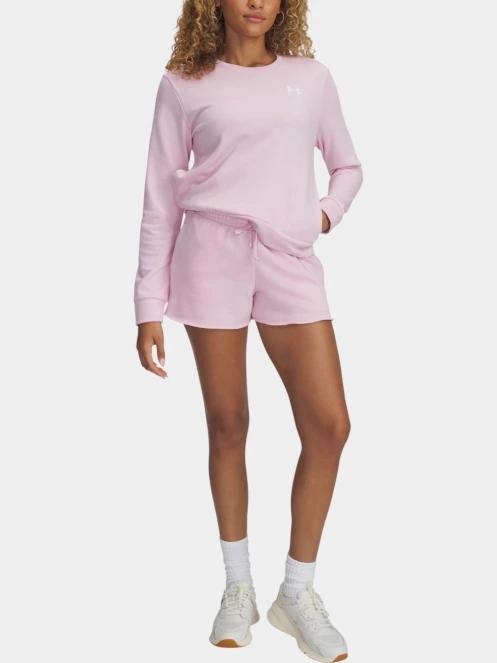 pantaloni scurti pt. femei Under Armour UA Rival Terry Short roz 4