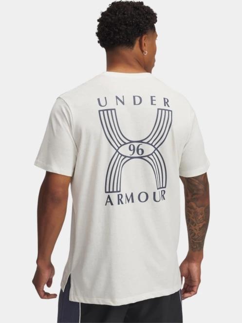 tricou pentru sport, cu maneci scurte pt. barbati Under Armour UA Run 96 Shortsleeve alb 3