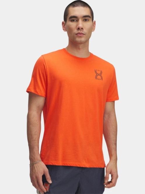 tricou pentru sport, cu maneci scurte pt. barbati Under Armour UA Run 96 Shortsleeve rosu 2