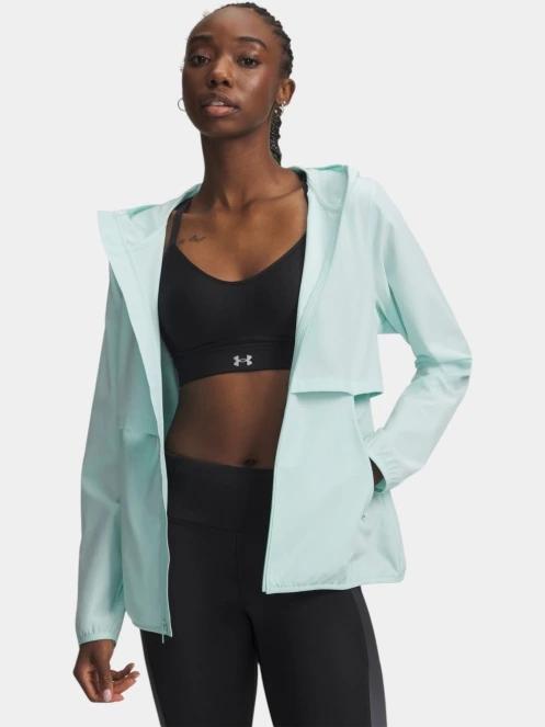 jacheta pentru alergare pt. femei Under Armour UA Velociti Pro Storm Jkt albastru deschis 2