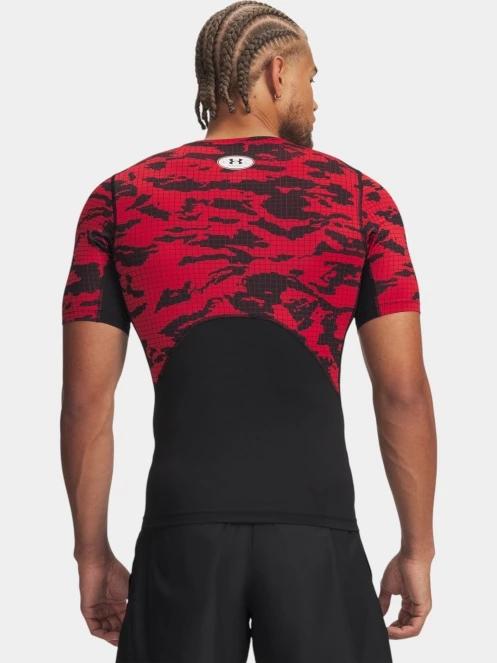 tricou pentru sport, cu maneci scurte pt. barbati Under Armour UA HG Printed SS negru 3