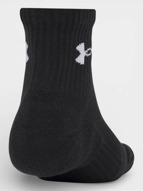 ciorapi sport Under Armour UA Performance Cotton 3p Qtr negru 4