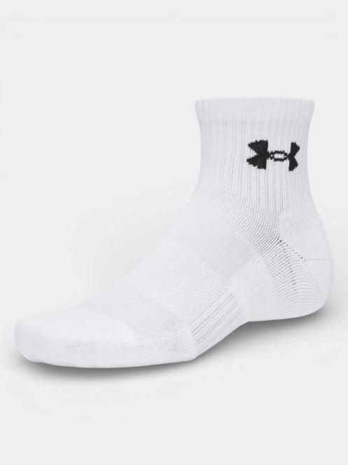 ciorapi sport Under Armour UA Performance Cotton 3p Qtr alb 3