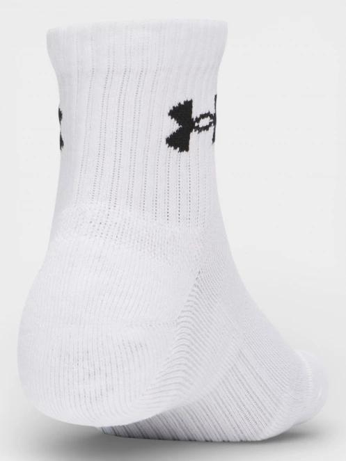 ciorapi sport Under Armour UA Performance Cotton 3p Qtr alb 4