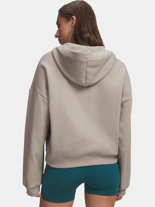 pulover cu gluga pt. femei Under Armour UA Icon Fleece HZ Hoodie maro 3