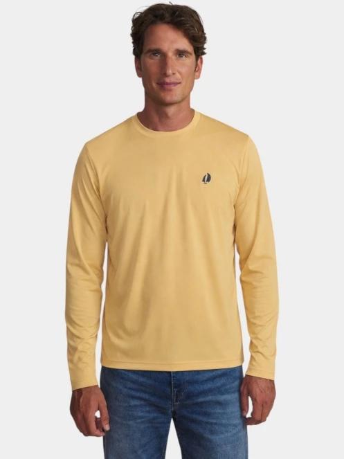 tricou cu maneci lungi, pentru sport pt. barbati TBS Yarditee galben 2
