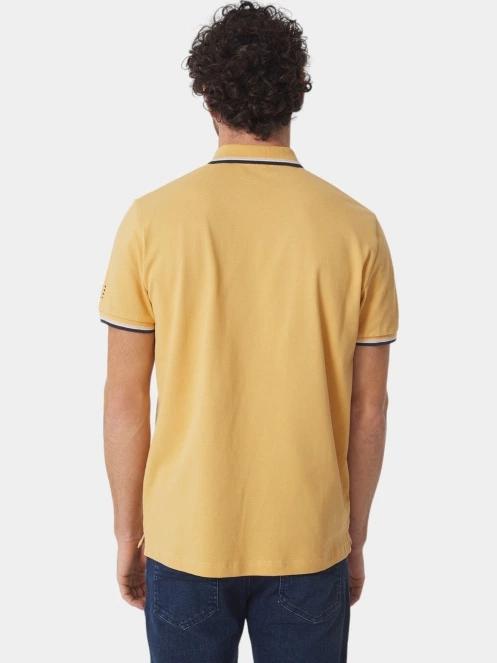 tricou cu guler pt. barbati TBS Yvanepol galben 3