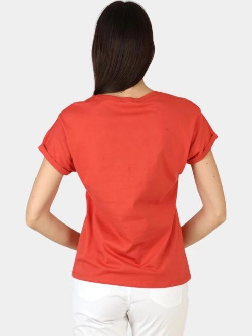 tricou cu maneci scurte pt. femei TBS Zeldatee rosu 4