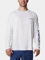 tricou cu maneci lungi, pentru sport pt. barbati Columbia Terminal Tackle LS Shirt alb 1