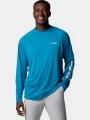 tricou cu maneci lungi, pentru sport pt. barbati Columbia Terminal Tackle LS Shirt albastru 1