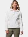pulover polar pt. femei Columbia Fast Trek II Jacket alb 1