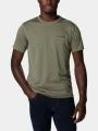 tricou pentru sport, cu maneci scurte pt. barbati Columbia Zero Rules Short Sleeve Shirt verde 1