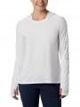 tricou cu maneci lungi, pentru sport pt. femei Columbia Tidal Tee Hoodie alb 1