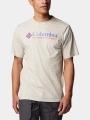 tricou cu maneci scurte pt. barbati Columbia Csc Basic Logo Short Sleeve Shirt nisip 1
