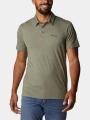 tricou cu guler pt. barbati Columbia Tech Trail Polo verde 1