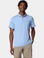 tricou cu guler pt. barbati Columbia Tech Trail Polo albastru 1