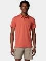 tricou cu guler pt. barbati Columbia Tech Trail Polo rosu 1
