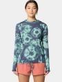 tricou cu maneci lungi, pentru sport pt. femei Mountain Hardwear Crater Lake Long Sleeve Hoody albastru 1