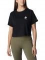 tricou cu maneci scurte pt. femei Columbia North Cascades Cropped Tee negru 1