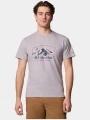 tricou cu maneci scurte pt. barbati Columbia Path Lake Graphic Tee II gri 1