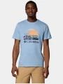 tricou cu maneci scurte pt. barbati Columbia Path Lake Graphic Tee II albastru 1