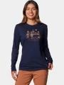 tricou cu maneci lungi pt. femei Columbia Hidden Haven Long Sleeve Tee albastru 1