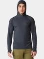 tricou cu maneci lungi, pentru sport pt. barbati Mountain Hardwear Crater Lake Hoody negru 1
