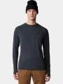 tricou cu maneci lungi, pentru sport pt. barbati Mountain Hardwear Crater Lake Long Sleeve Crew gri 1