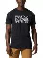 tricou cu maneci scurte pt. barbati Mountain Hardwear MHW Logo Short Sleeve negru 1