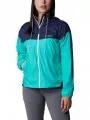 geaca de vant pt. femei Columbia Flash Challenger Lined Windbreaker verde 1