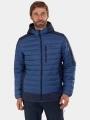 geaca matlasata de tranzitie pt. barbati Fundango Matt Hooded Jacket albastru 1