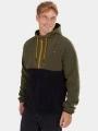 pulover cu gluga pt. barbati Fundango Carlos Fleece Pullover verde 1