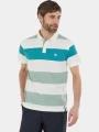 tricou cu guler pt. barbati Fundango Incognito Stripe Poloshirt verde 1