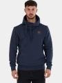 pulover cu gluga pt. barbati Fundango Conor Hooded Sweatshirt albastru inchis 1