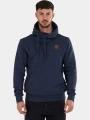 pulover cu gluga pt. barbati Fundango Conor Hooded Sweatshirt albastru inchis 1