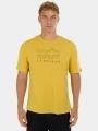 tricou cu maneci scurte pt. barbati Fundango Wanaka Merino T-shirt galben 1