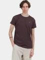 tricou cu maneci scurte pt. barbati Fundango Jaggy Structured T-shirt rosu 1