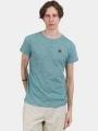tricou cu maneci scurte pt. barbati Fundango Jaggy Structured T-shirt albastru deschis 1